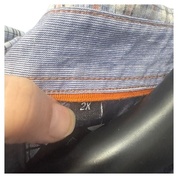 Point zero men's 2X‎ button down short sleeve shirt - Picture 4 of 4